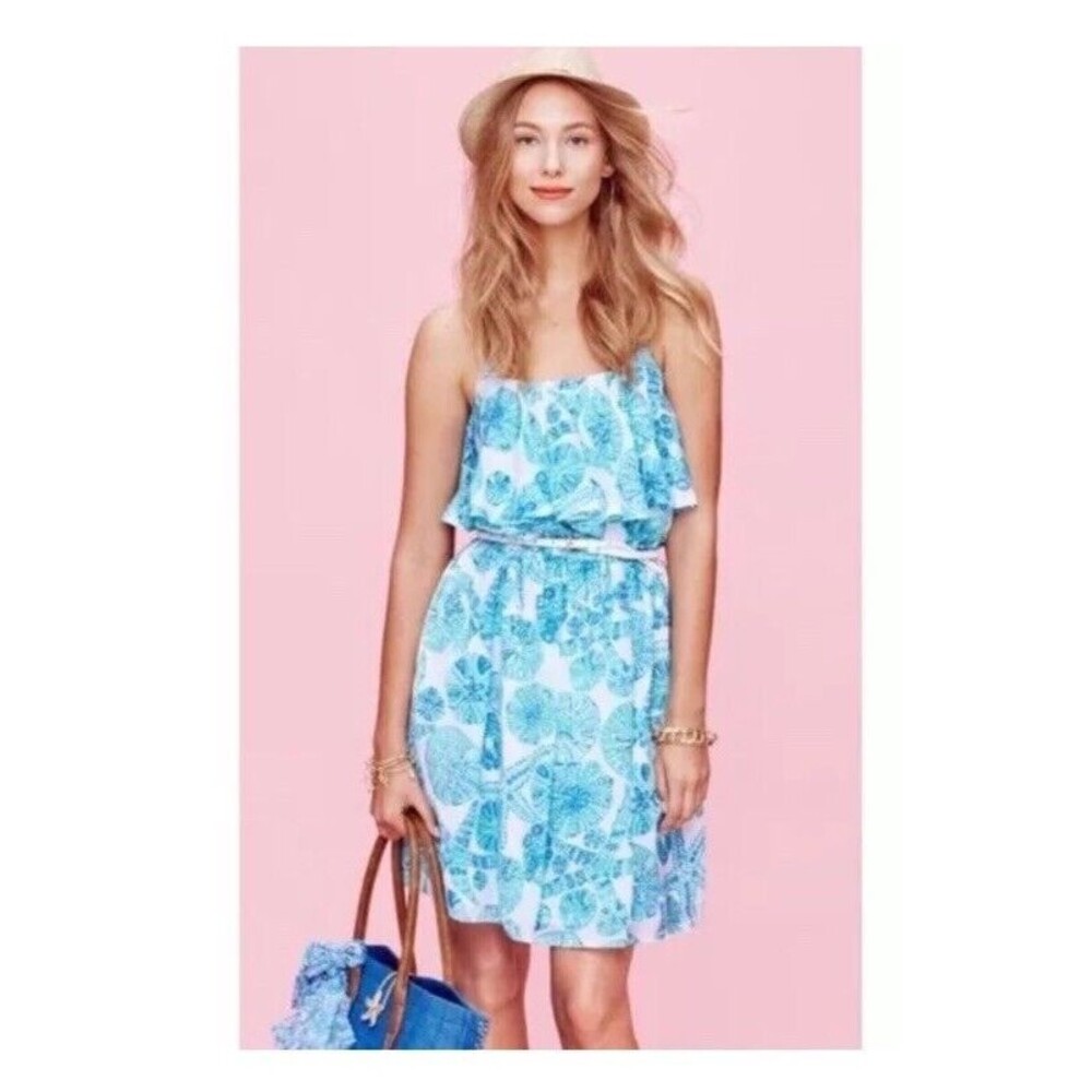 LILLY PULITZER x Target Ruffle Sundress Sm/Petite Beachy Coastal Nautical Fairy
